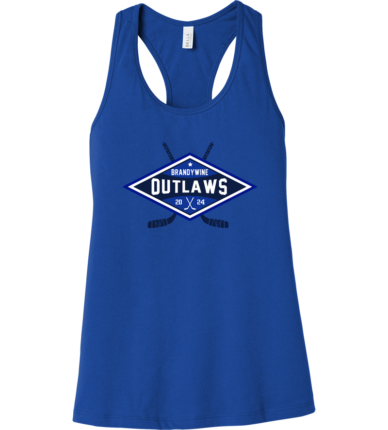 Brandywine Outlaws Womens Jersey Racerback Tank