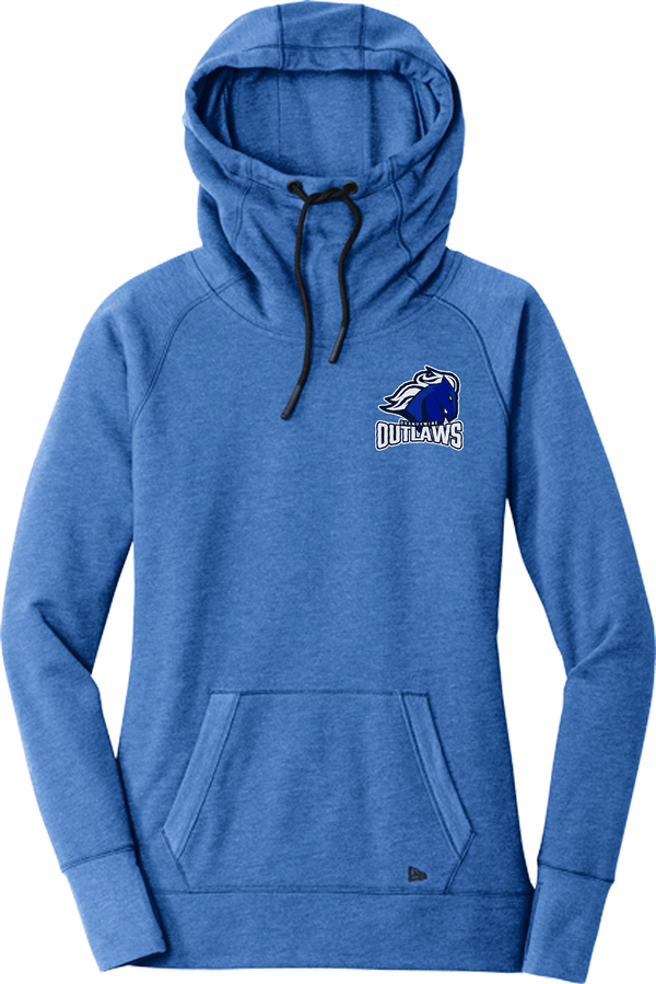 Brandywine Outlaws New Era Ladies Tri-Blend Fleece Pullover Hoodie