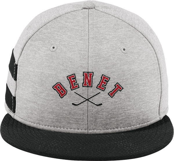 Benet Hockey New Era Shadow Heather Striped Flat Bill Snapback Cap