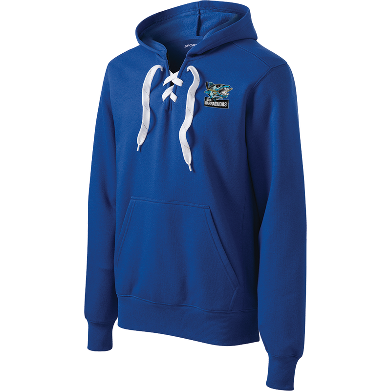 Boca Barracudas Lace Up Pullover Hooded Sweatshirt